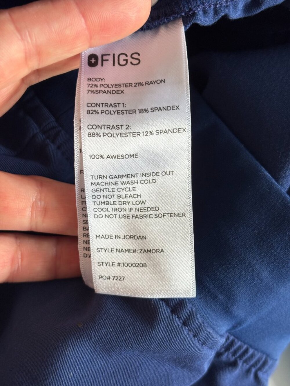 FIGS Sapphire Scrub Set - Limited Edition Color - Picture 7 of 7